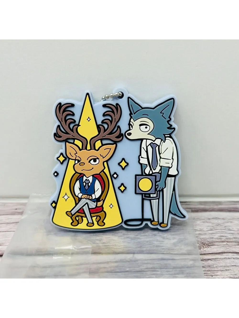 Beastars Legoshi & Louis Rubber Keychain Official Japan Import US Seller